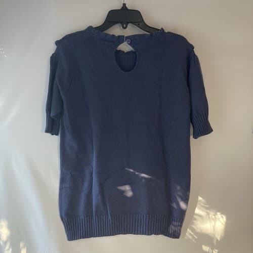 Vintage Xhilaration Target Victorian Style Knit Sweater XXL Slate Blue Coquette - Thumbnail 11