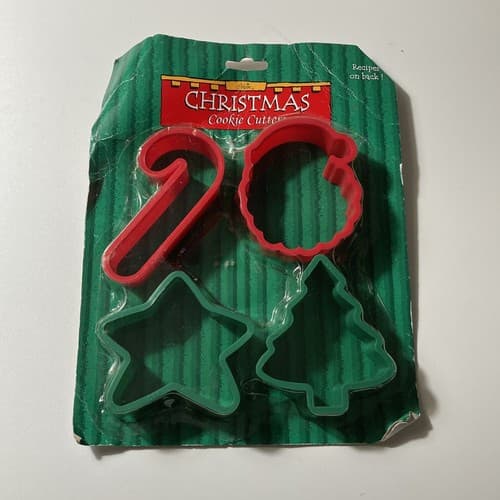 Gibson Vintage Christmas Cookie Cutter Set Of 4 New Old Stock Read Description - Thumbnail 2