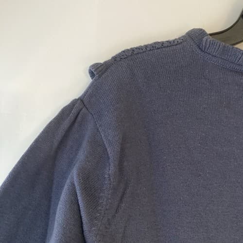 Vintage Xhilaration Target Victorian Style Knit Sweater XXL Slate Blue Coquette - Thumbnail 10