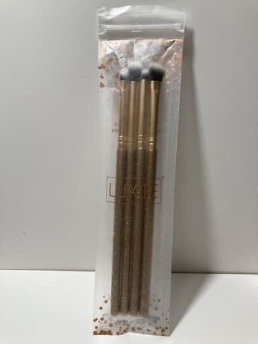 Luxie Gold Sparkle 4 Piece Makeup Brush Set New In Package Brushes - Thumbnail 2