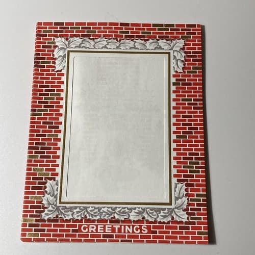 Vintage Christmas Blank Photo Greeting Cards MCM Xmas Ephemera Set Of 4 NOS Vtg - Thumbnail 9