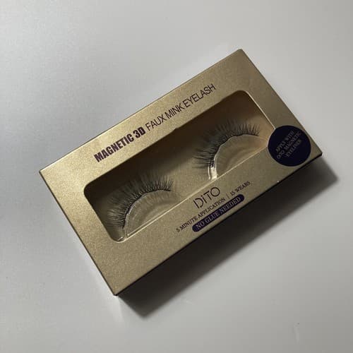 Dito False Magnetic 3D Faux Mink Eyelashes Two Sets Dito Magnetic Liner BAG KIT - Thumbnail 7