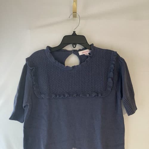 Vintage Xhilaration Target Victorian Style Knit Sweater XXL Slate Blue Coquette - Thumbnail 12