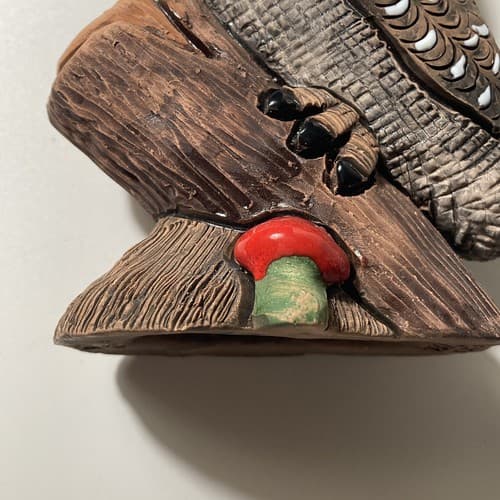 Peruvian Ceramic Owl Handmade Vintage Casals Peru Collectible Owl Figurine - Thumbnail 12