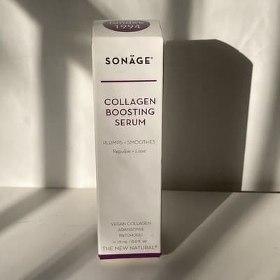 Sonage Collagen Boosting Serum Boxed 0.5 Oz. Vegan Collagen - Thumbnail 2