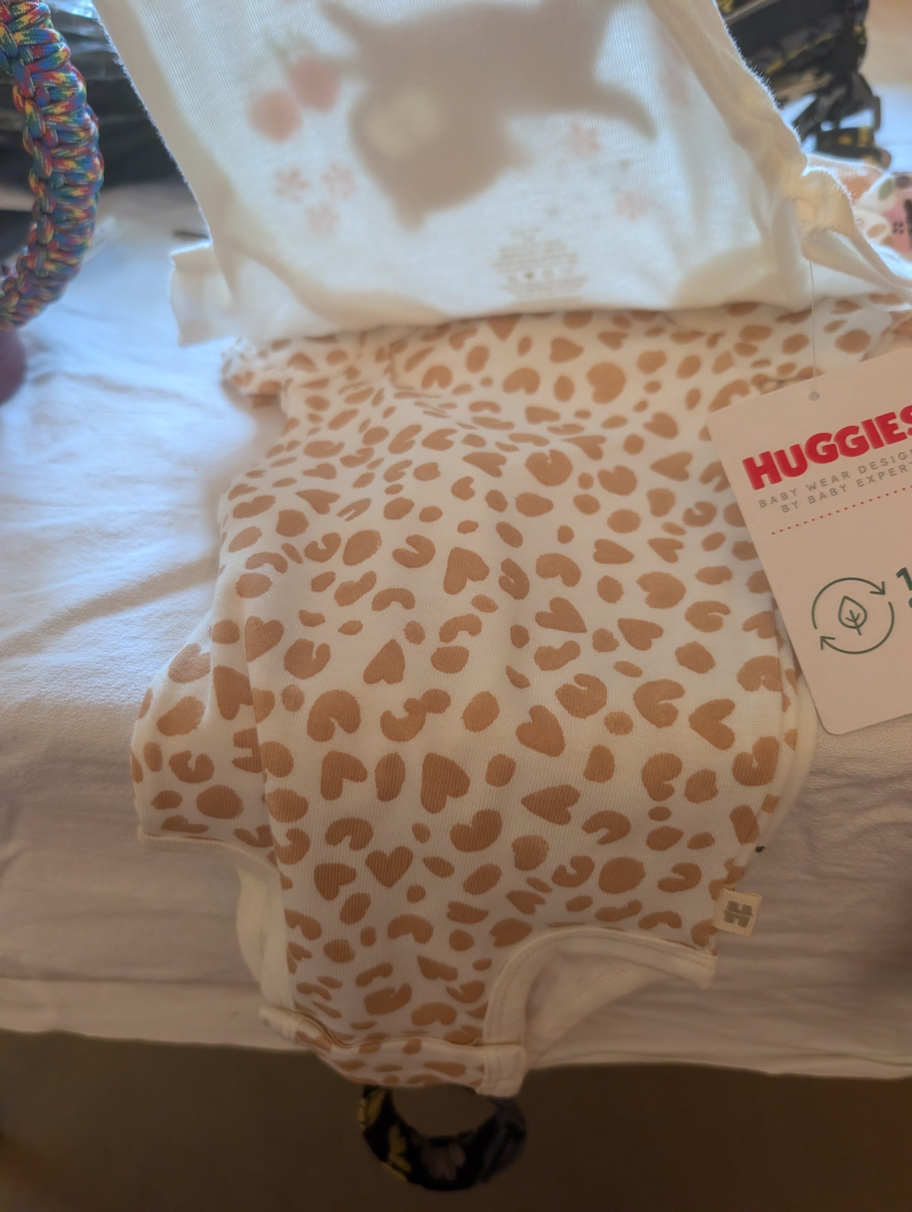 Huggies Organic Cotton Baby Bodysuit 3-Pack 3M - Thumbnail 2