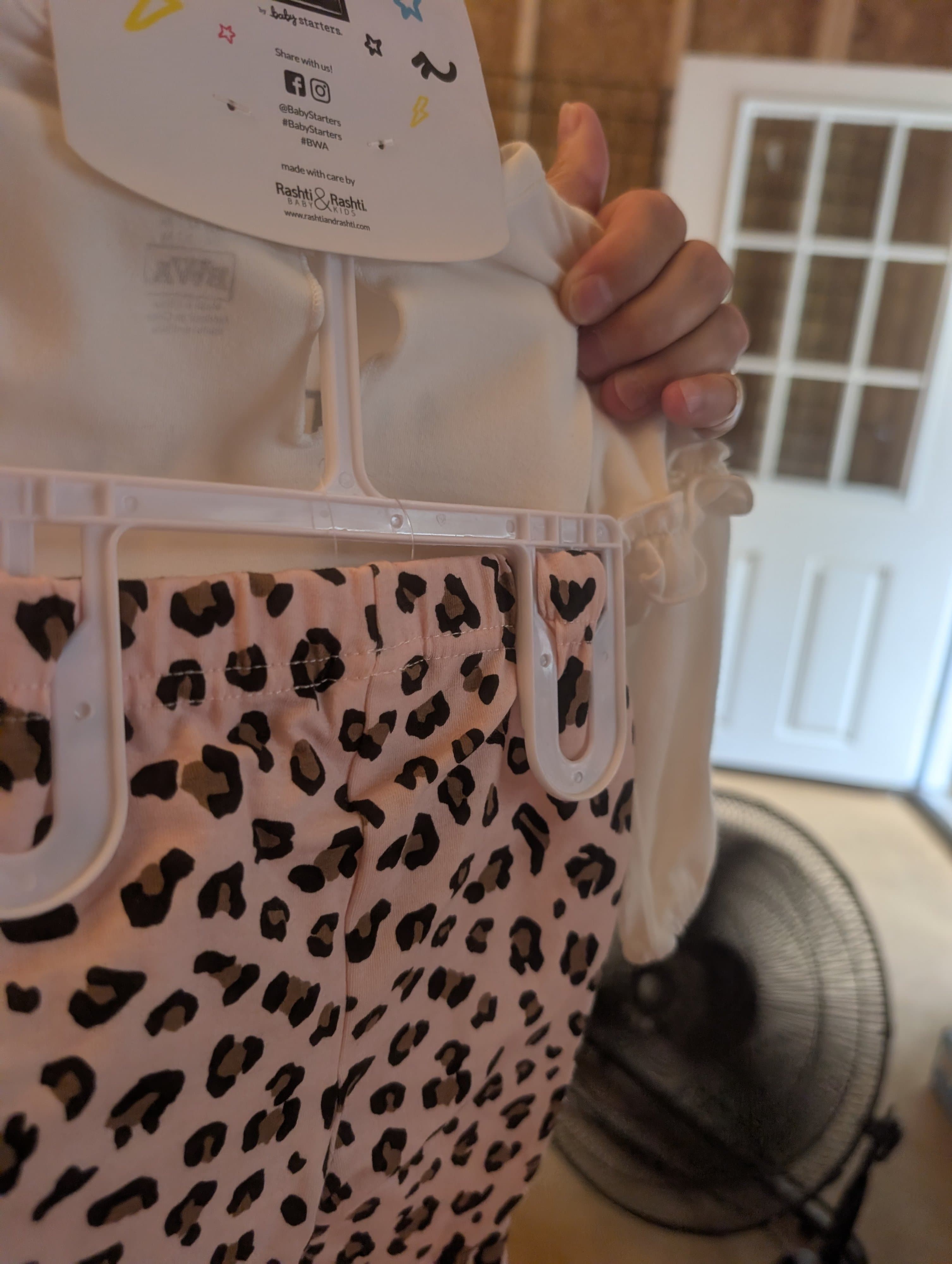 Baby Starters 3-Piece Set with Leopard Print Pants - Thumbnail 2