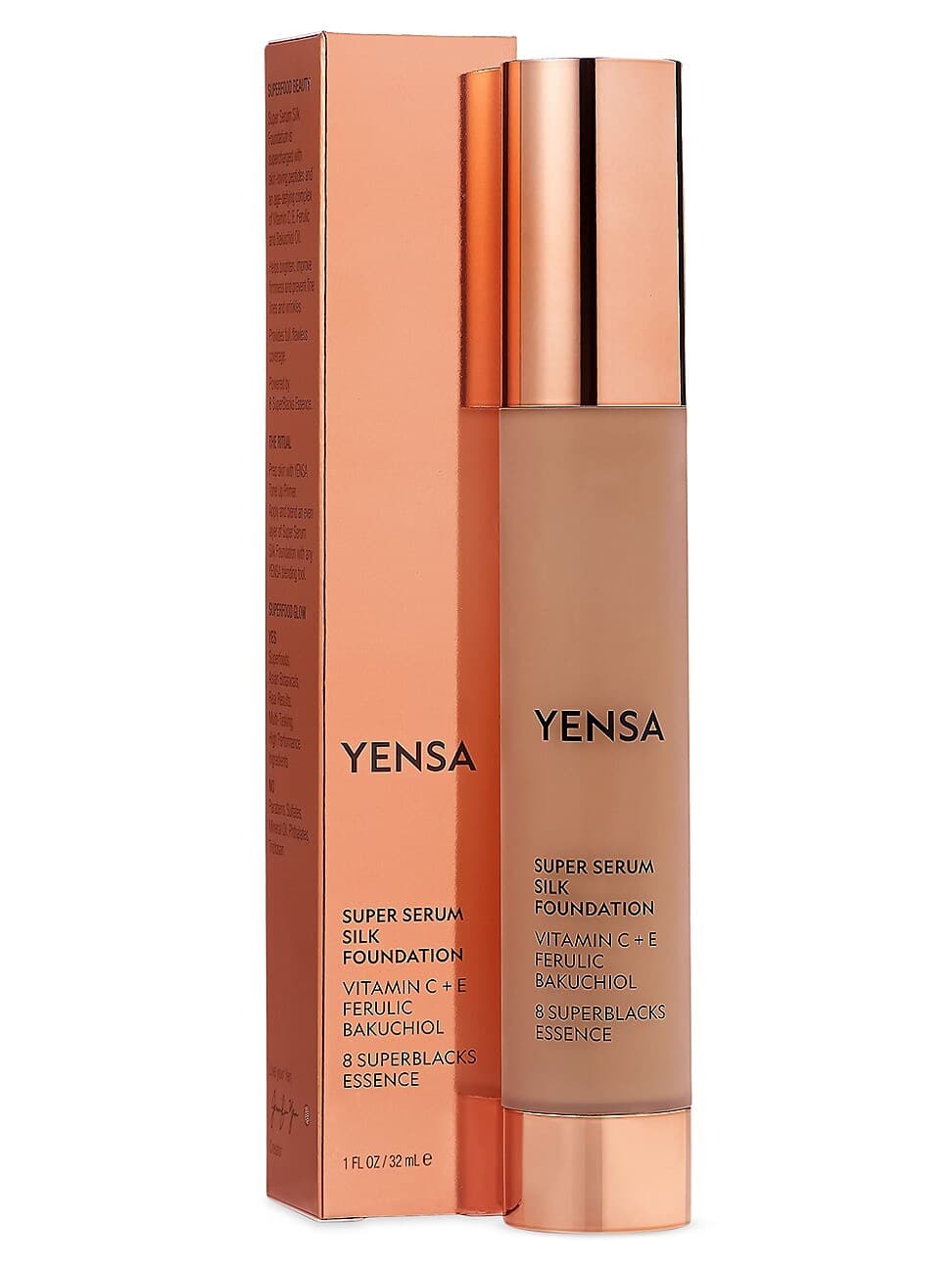 Yensa Super Serum Silk Foundation Deep Golden 1 Fl Oz