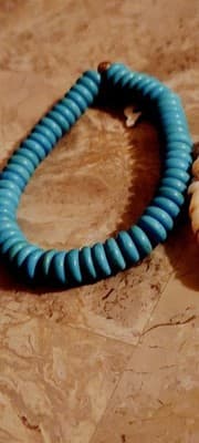Turquoise Vintage Braclet & Coral Shell Native American Vintage. - Thumbnail 4