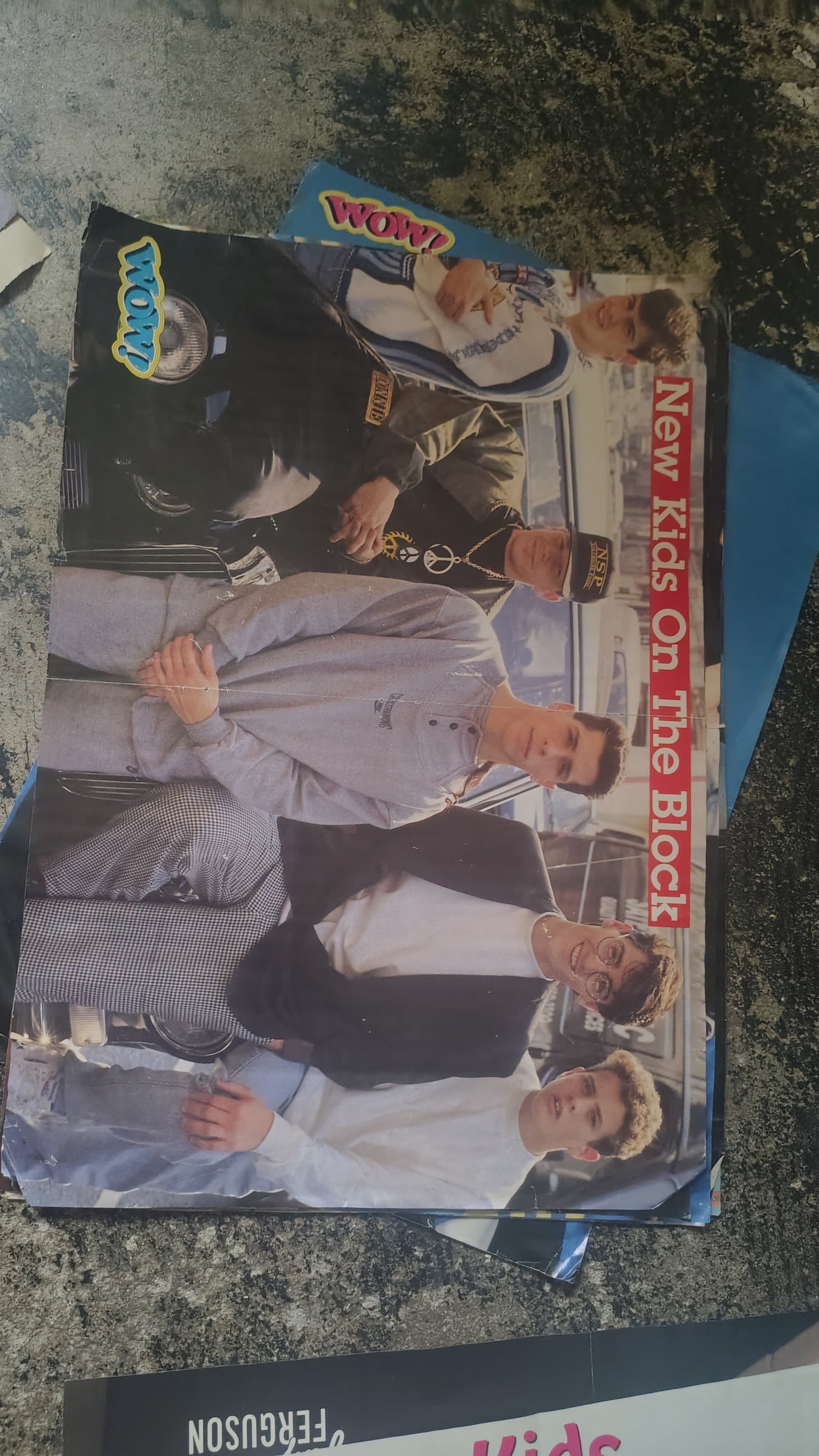 New Kids On The Block WOW Magazine Poster