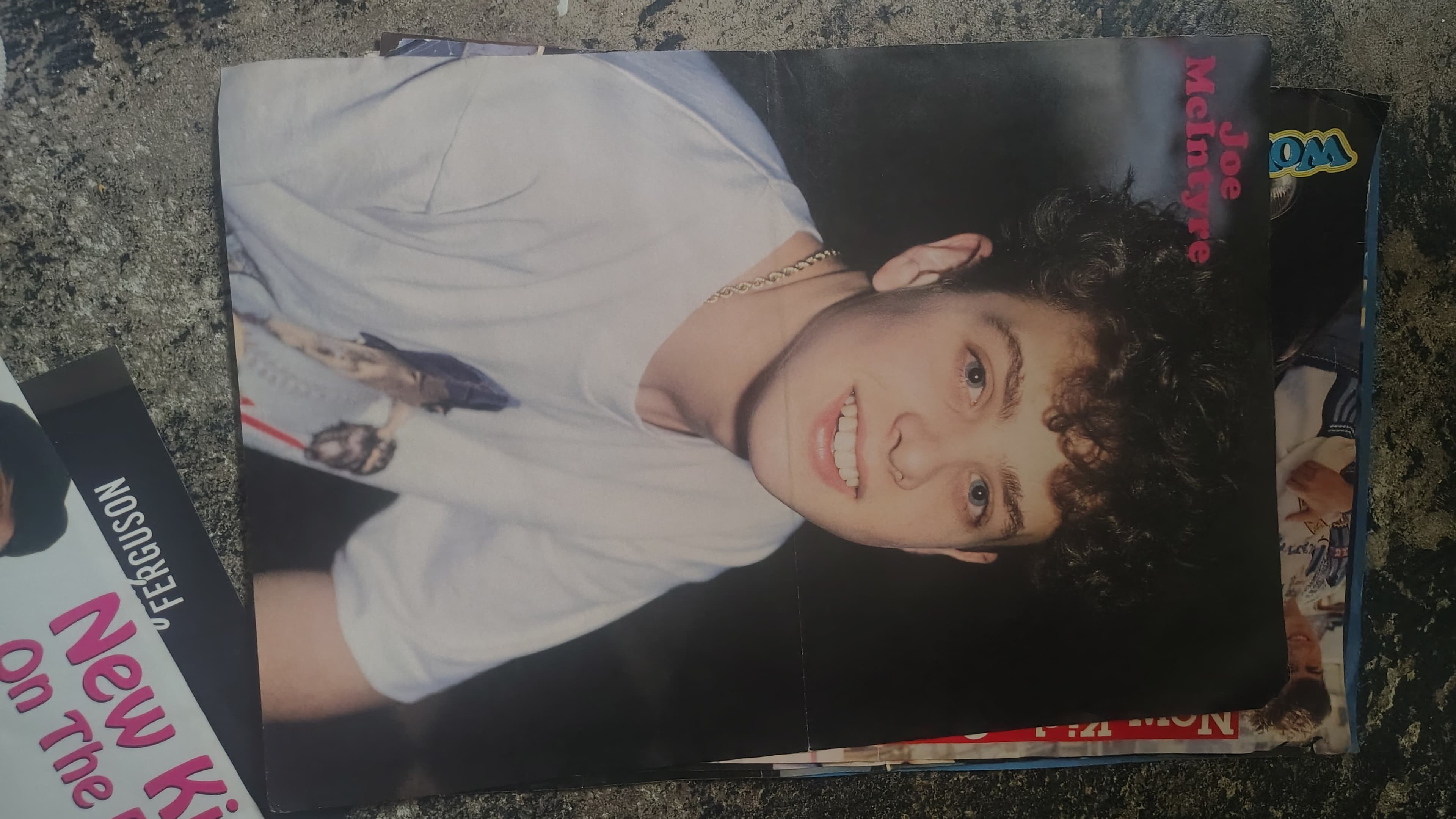 Vintage New Kids on the Block Poster Joe McIntyre