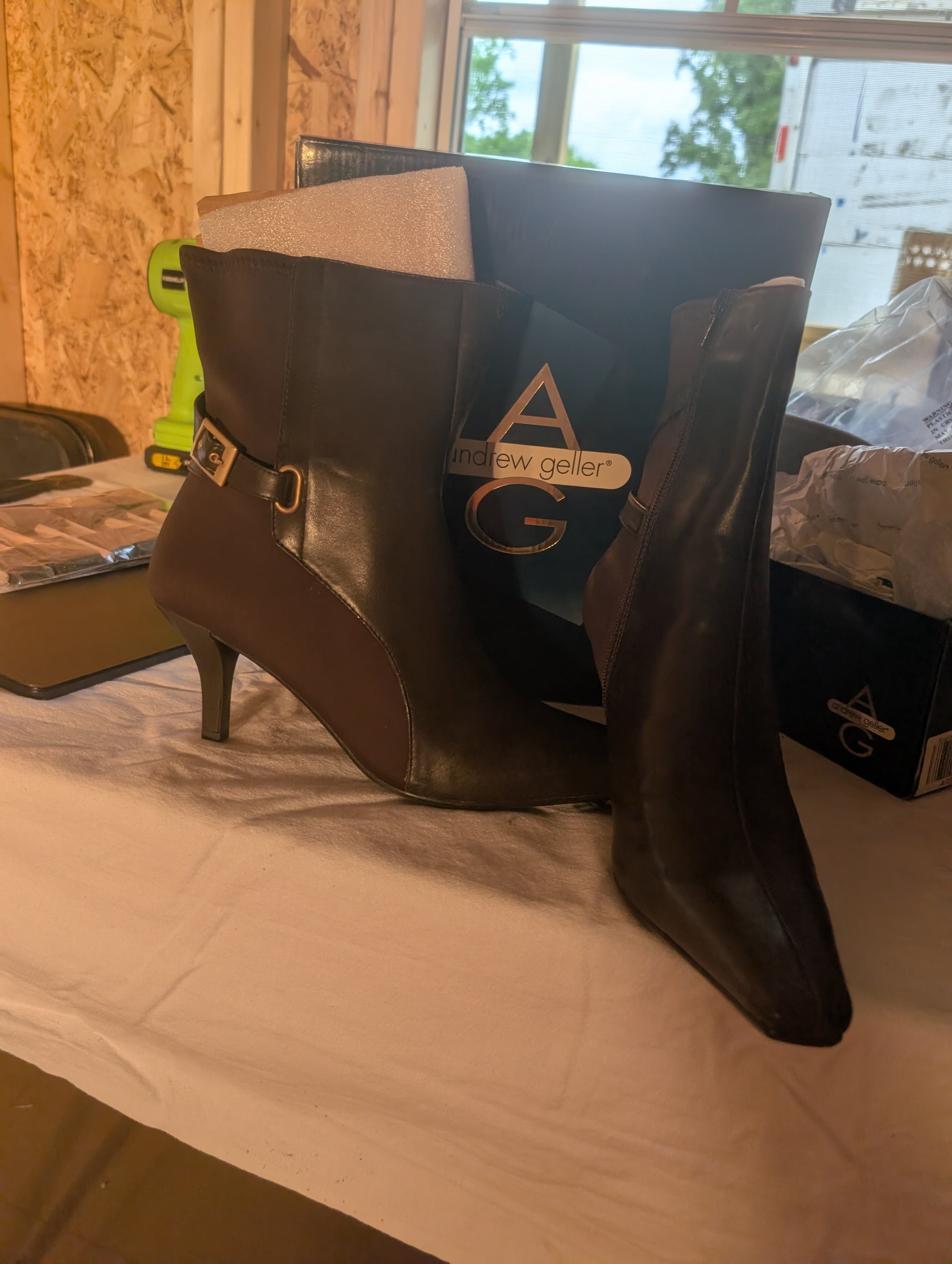 Andrew Geller Women's Ankle Boots with Kitten Heel - Thumbnail 2
