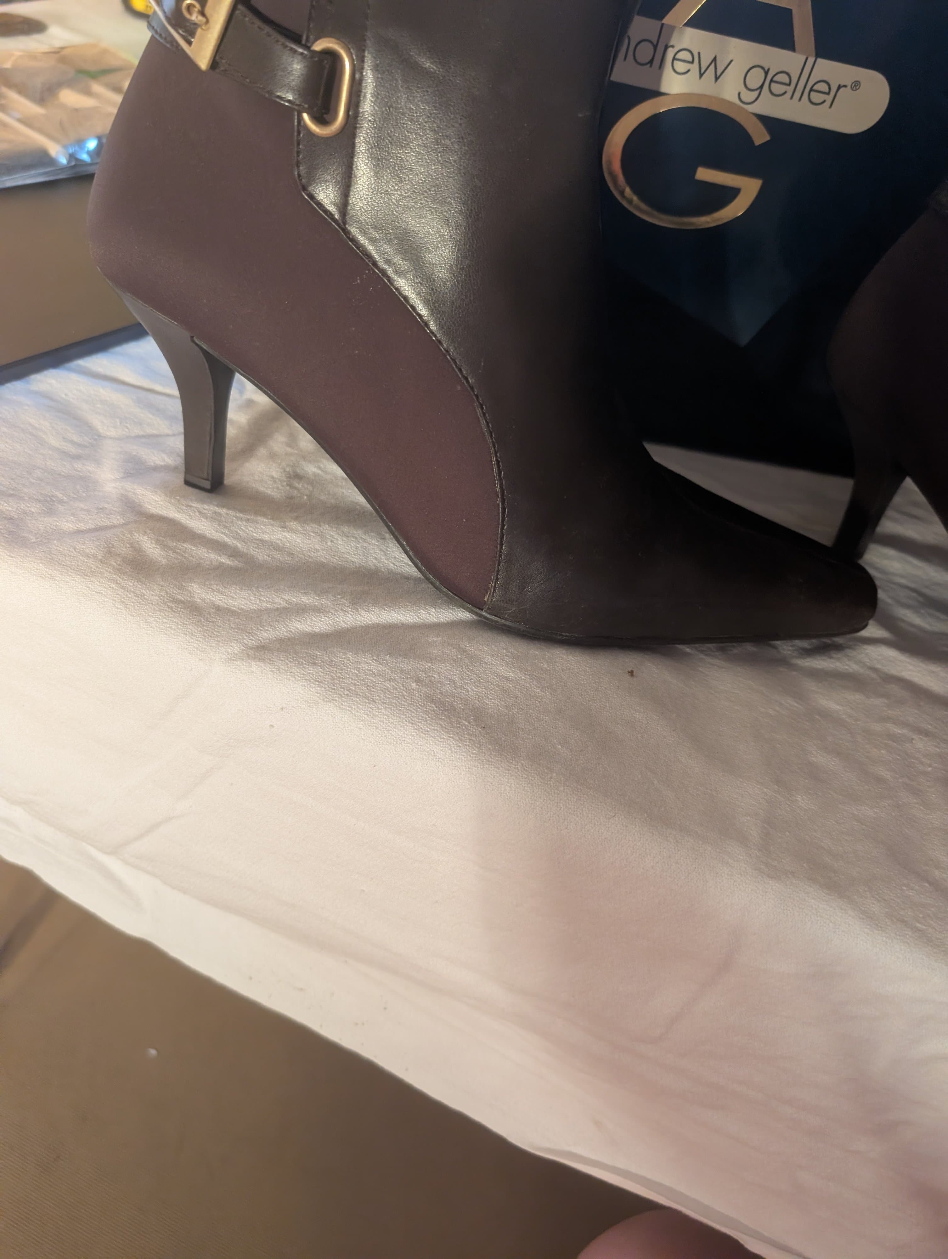 Andrew Geller Women's Ankle Boots with Kitten Heel - Thumbnail 4