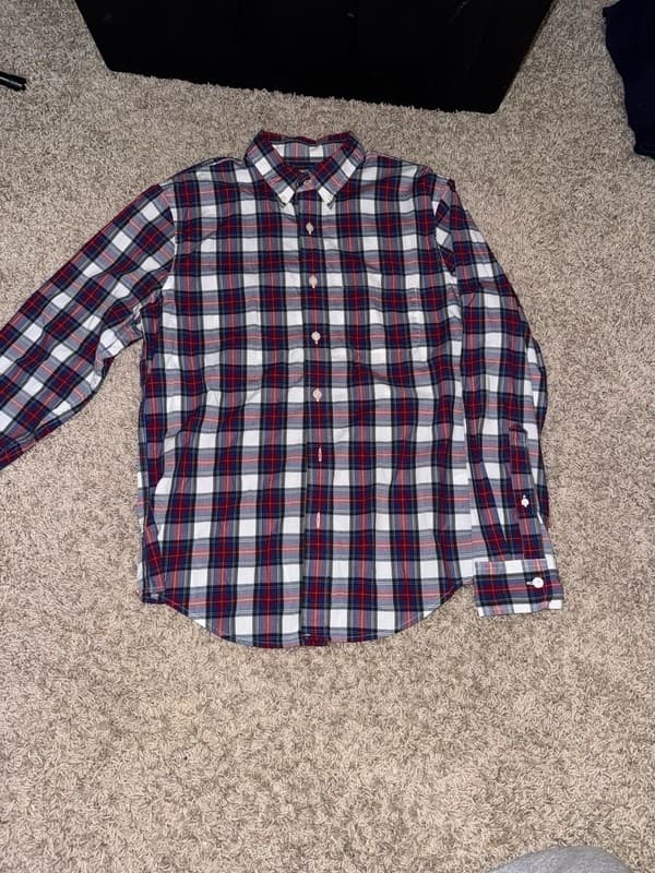 Abercrombie Boys Flannel Plaid Button Down