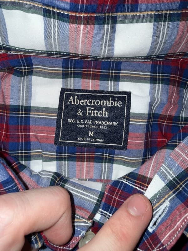 Abercrombie Boys Flannel Plaid Button Down - Thumbnail 2