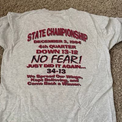 VINTAGE Football State Champ Shirt - Thumbnail 3