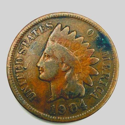 1904 indian head penny great visibility
