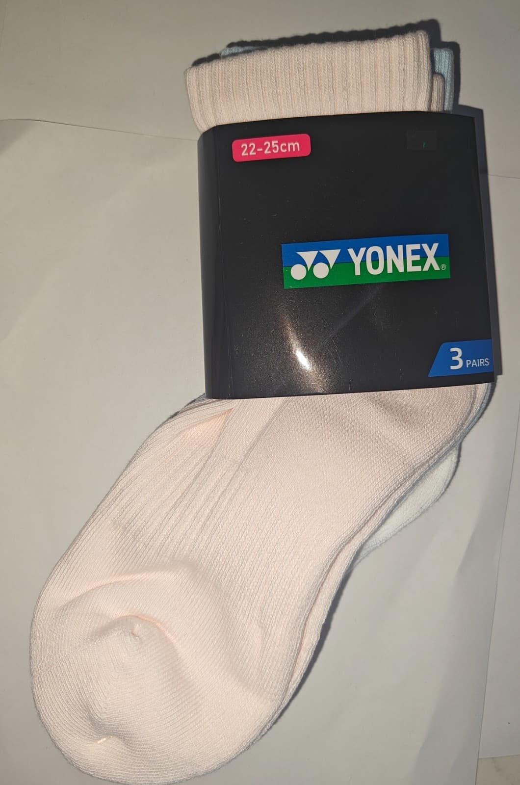 Yonex Badminton Tennis Sports Women's Girl's Socks 3 Colors 3 Pairs SO1 - Thumbnail 2
