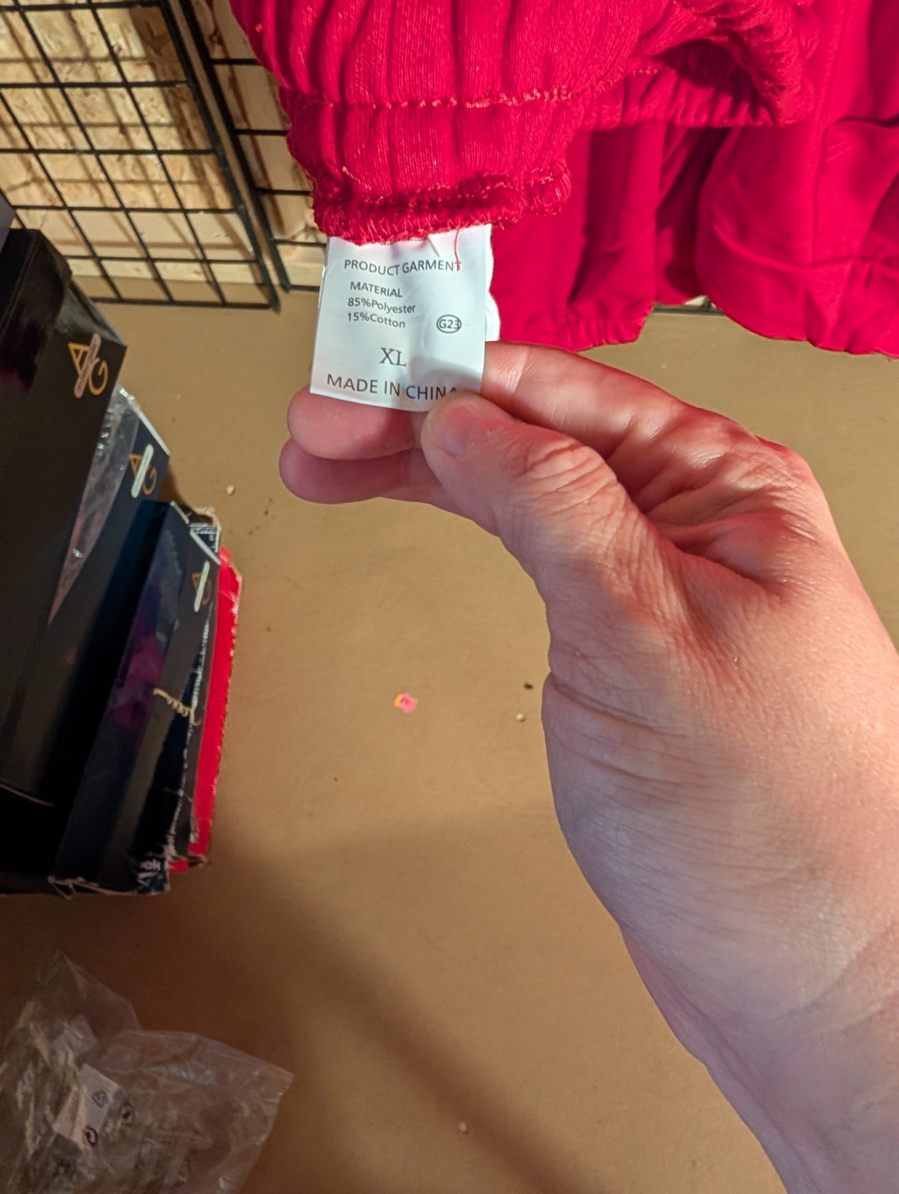 Red XL Tracksuit Set with Hoodie and Pants - Thumbnail 4