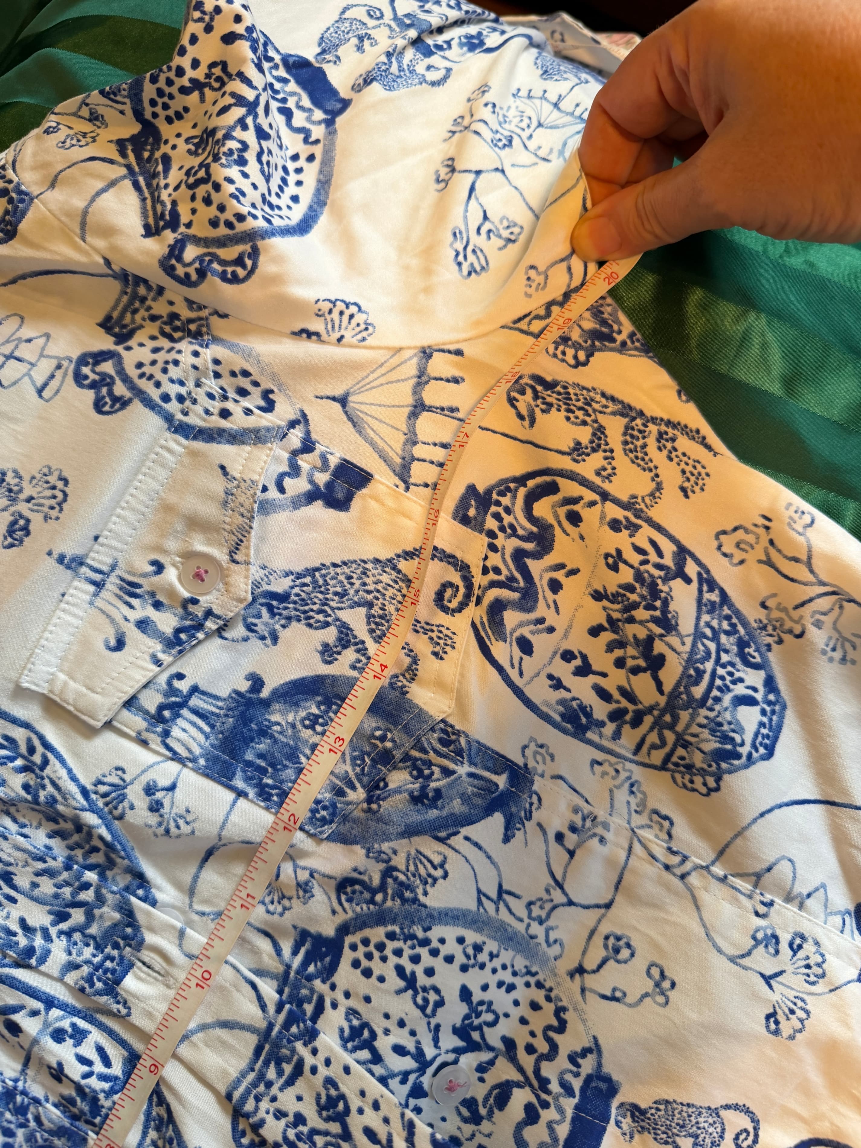 Dizzy Lizzie Chinoiserie Shirt Dress - Chinoiserie Print - Thumbnail 10