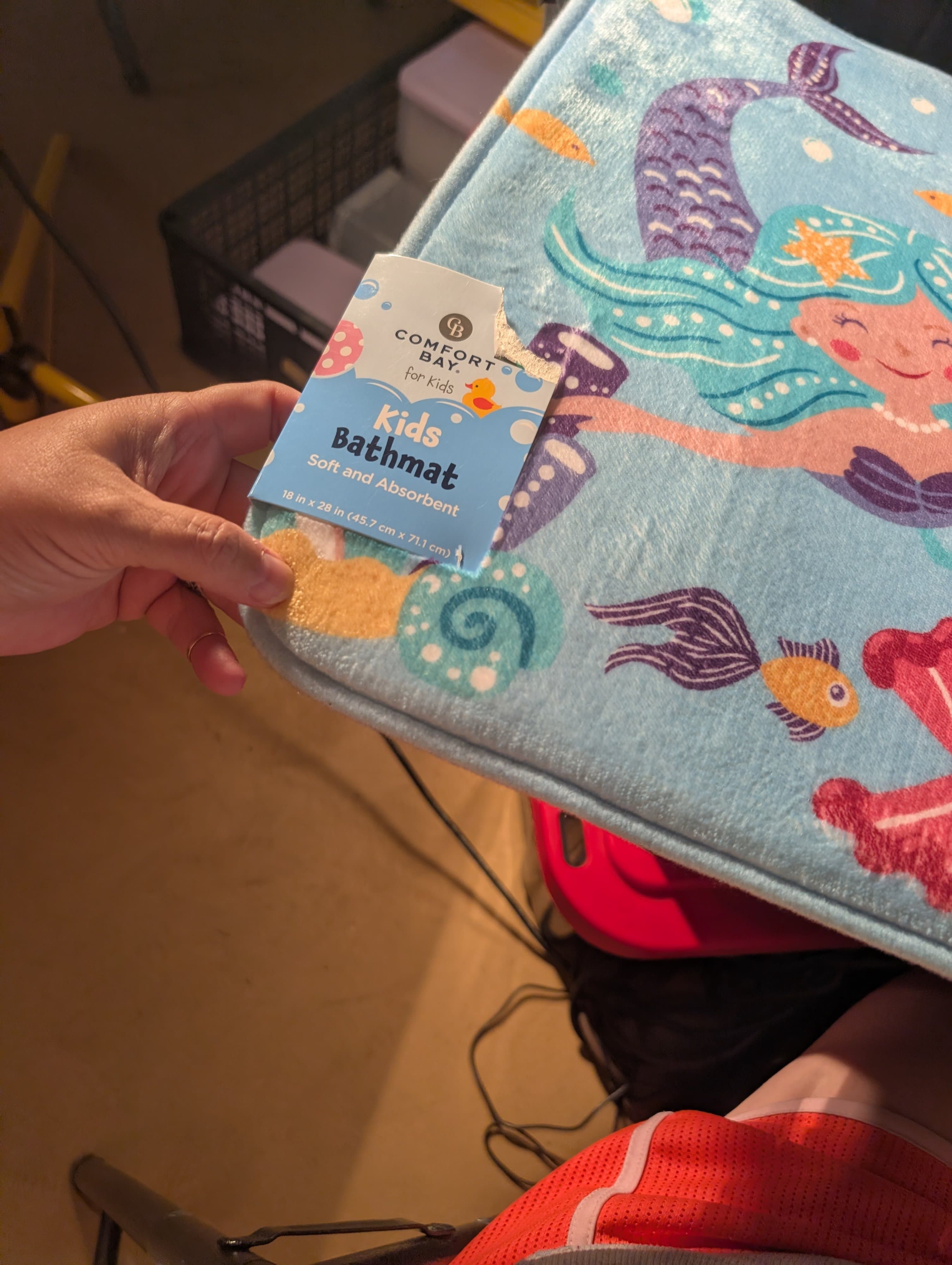 Comfort Bay Kids Bathmat Mermaid Design 18x28 - Thumbnail 3