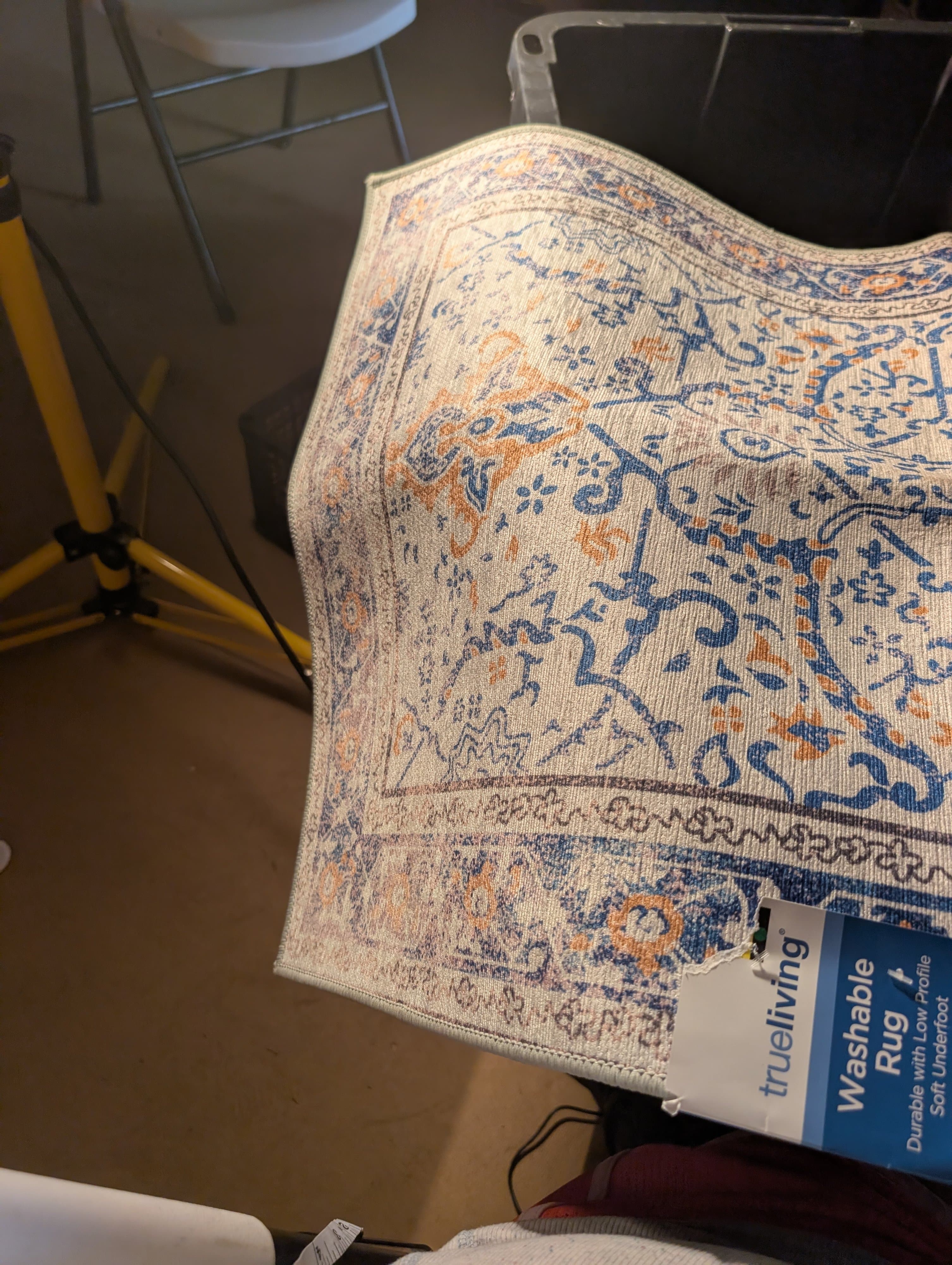 Trueliving Washable Rug 24x36 Floral Low Profile - Thumbnail 3