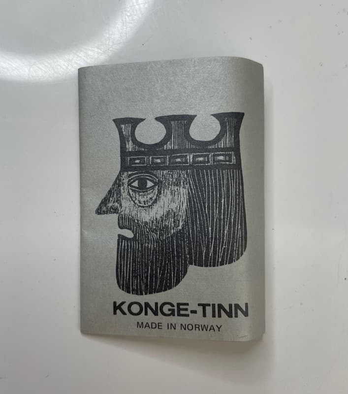 Vintage Norwegian Pewter Napkin Rings by Konge-Tinn - Set of 4 in Original Box - Thumbnail 8