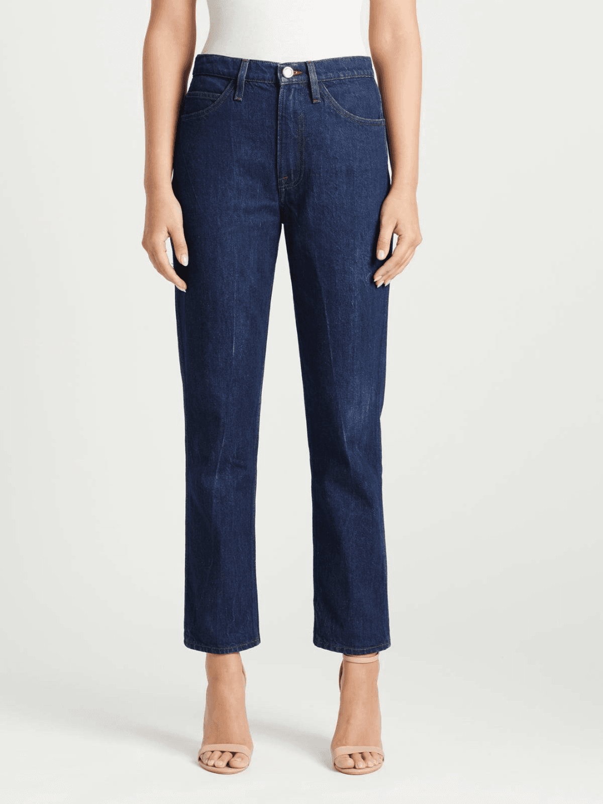 FRAME Denim Women's High Rise "Le Italien" True Straight Jean Vintage Blue Sz 24 - Thumbnail 2