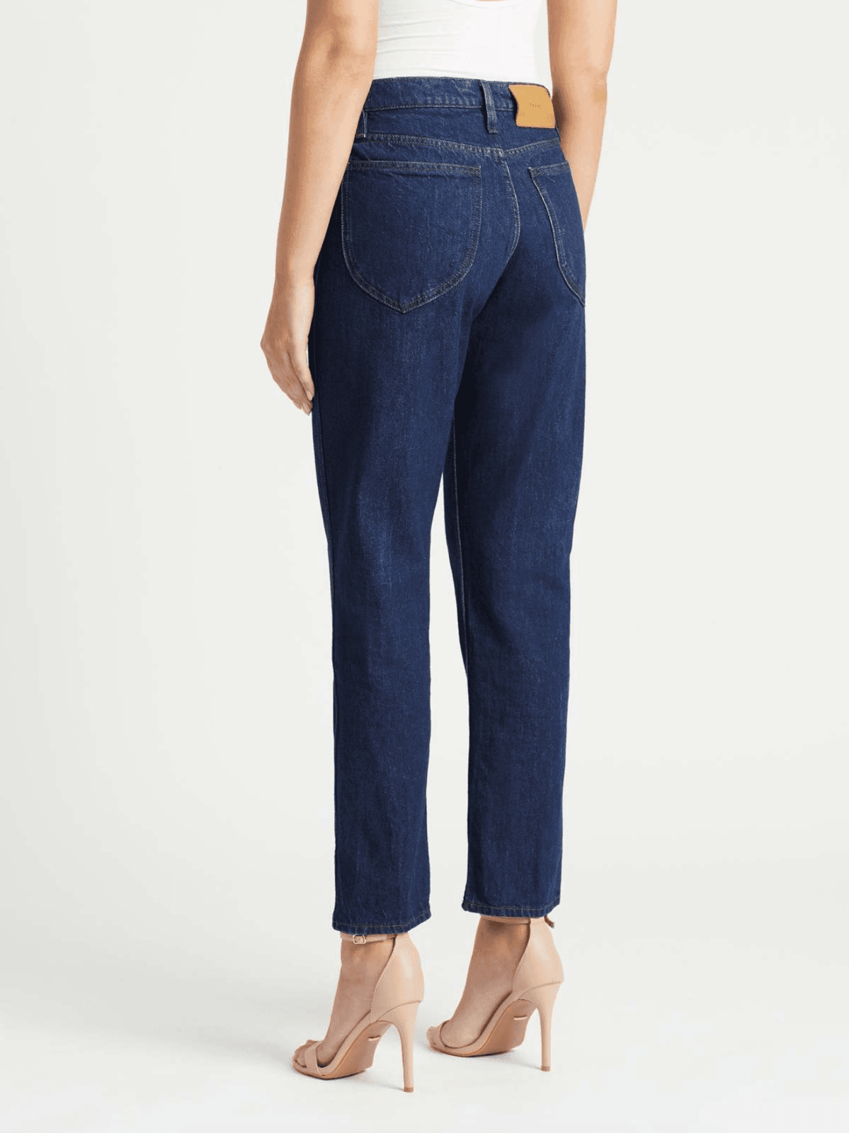 FRAME Denim Women's High Rise "Le Italien" True Straight Jean Vintage Blue Sz 24 - Thumbnail 4