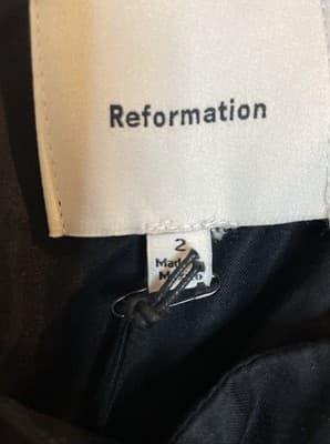 NWT Reformation Babette Dress Size 2 - Black Mini Halter w/ Bubble Hem $218 - Thumbnail 5