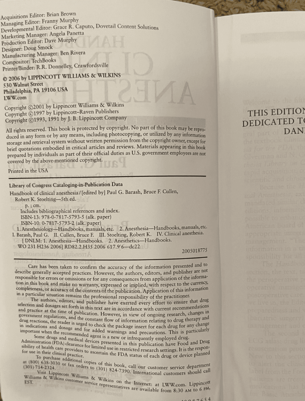 Handbook of Clinical Anesthesia by Bruce Cullen -Anesthesiology Medical Textbook - Thumbnail 3