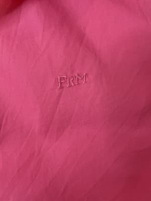FRAME Women's Oversized Vacation Shirt X-Small Long Sleeve Hot Pink $425 Retail - Thumbnail 8