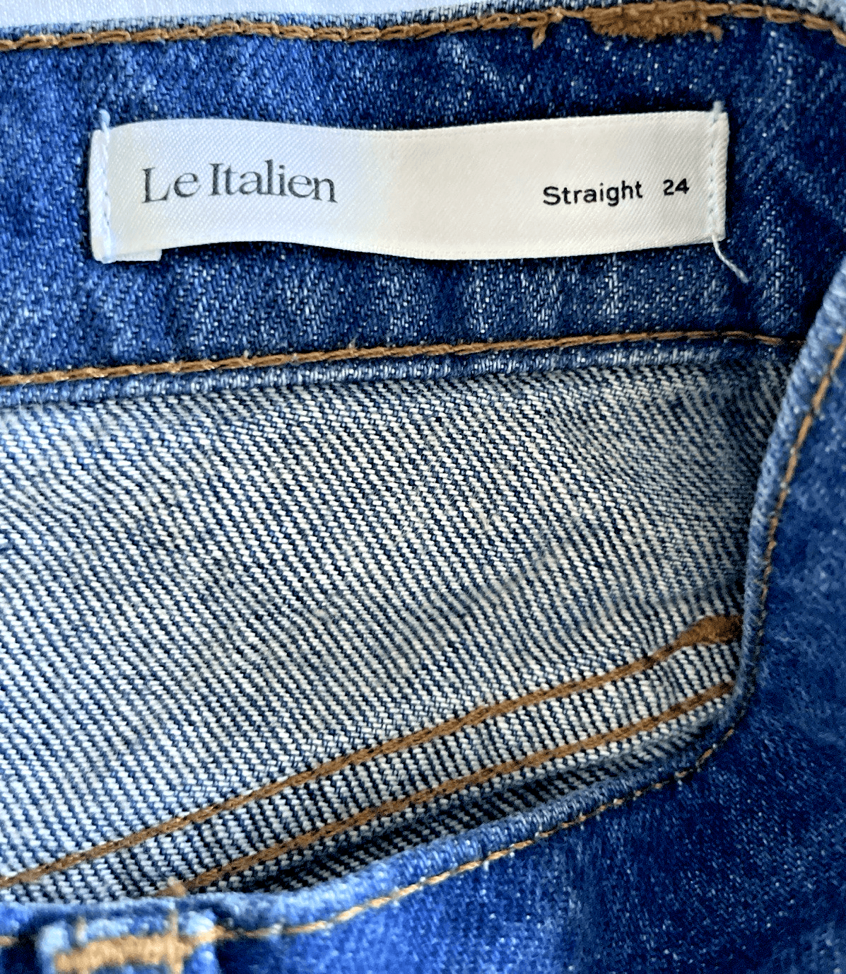 FRAME Denim Women's High Rise "Le Italien" True Straight Jean Vintage Blue Sz 24 - Thumbnail 10