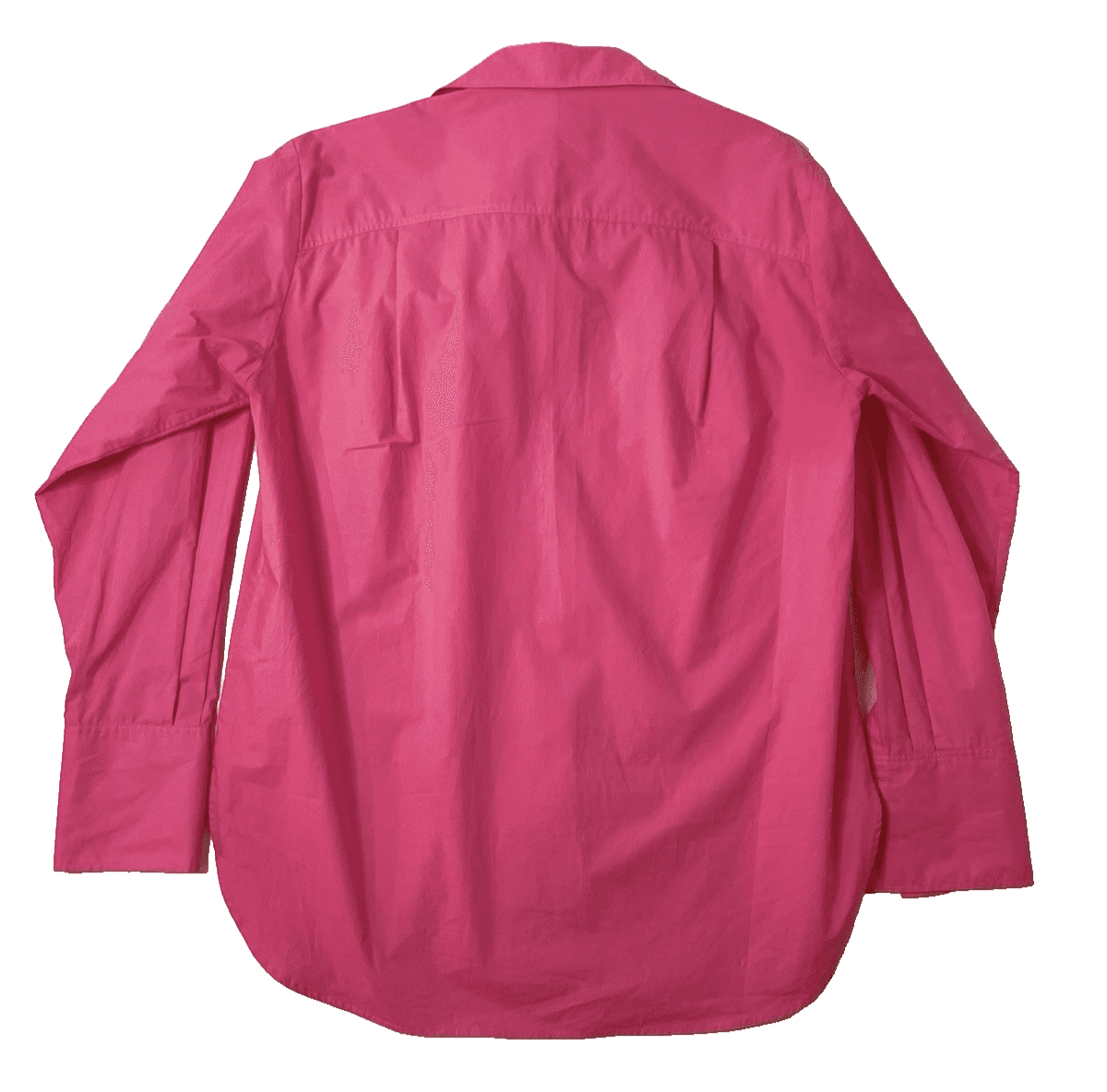 FRAME Women's Oversized Vacation Shirt X-Small Long Sleeve Hot Pink $425 Retail - Thumbnail 3