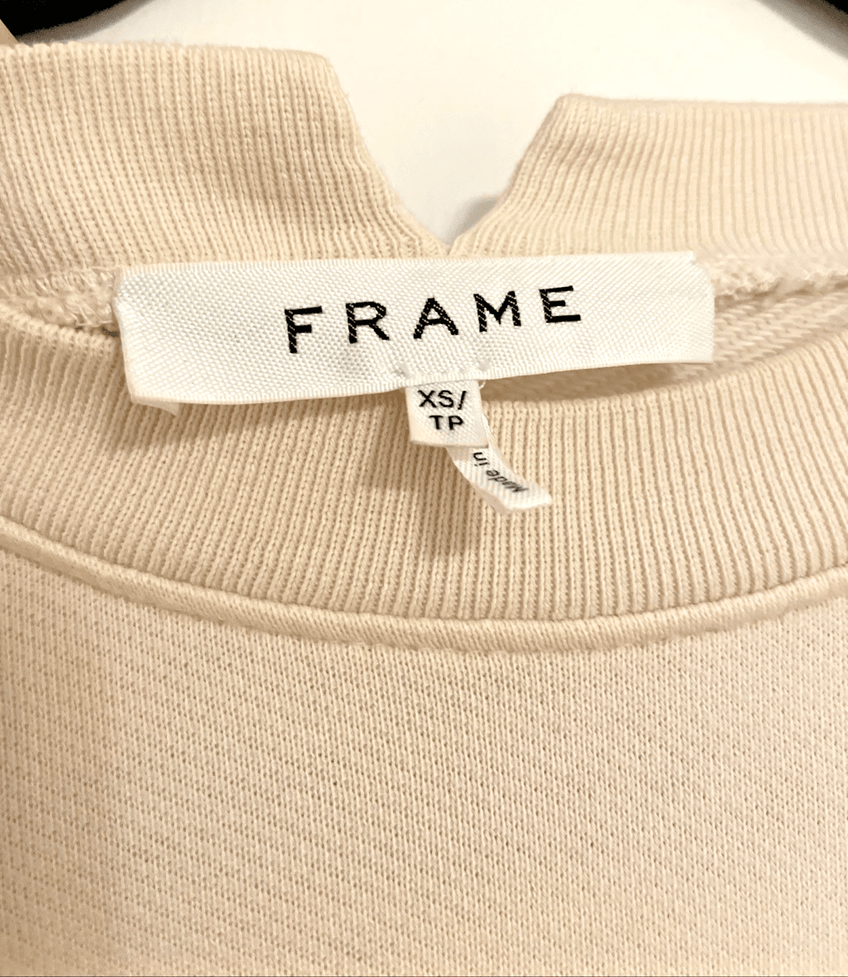 FRAME "New York, Work & Play" Oversized Sweatshirt White X-Small $208 Retail - Thumbnail 7