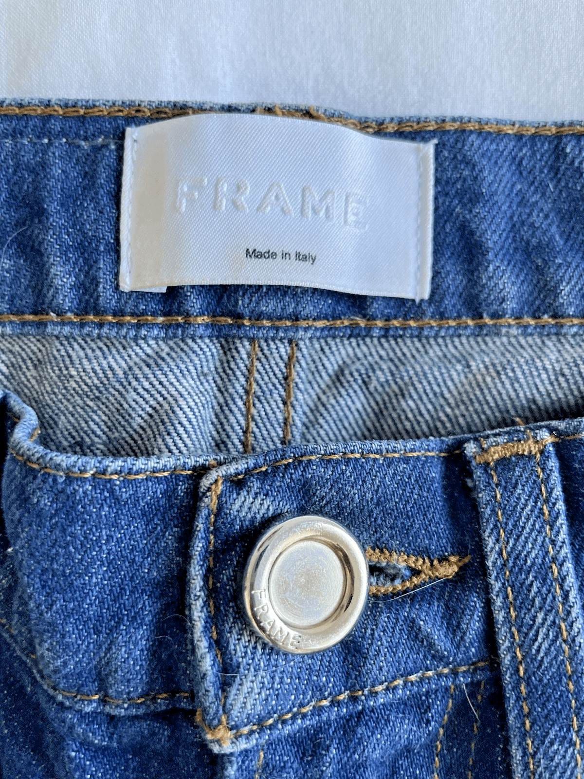 FRAME Denim Women's High Rise "Le Italien" True Straight Jean Vintage Blue Sz 24 - Thumbnail 9