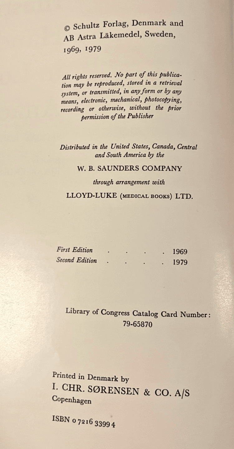 Illustrated Handbook In Local Anaesthesia By Eriksson Hardcover 1980 - Thumbnail 3