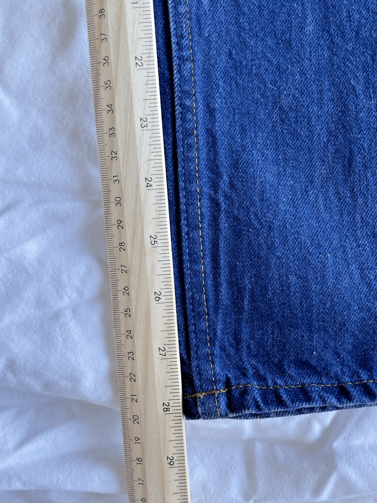 FRAME Denim Women's High Rise "Le Italien" True Straight Jean Vintage Blue Sz 24 - Thumbnail 15