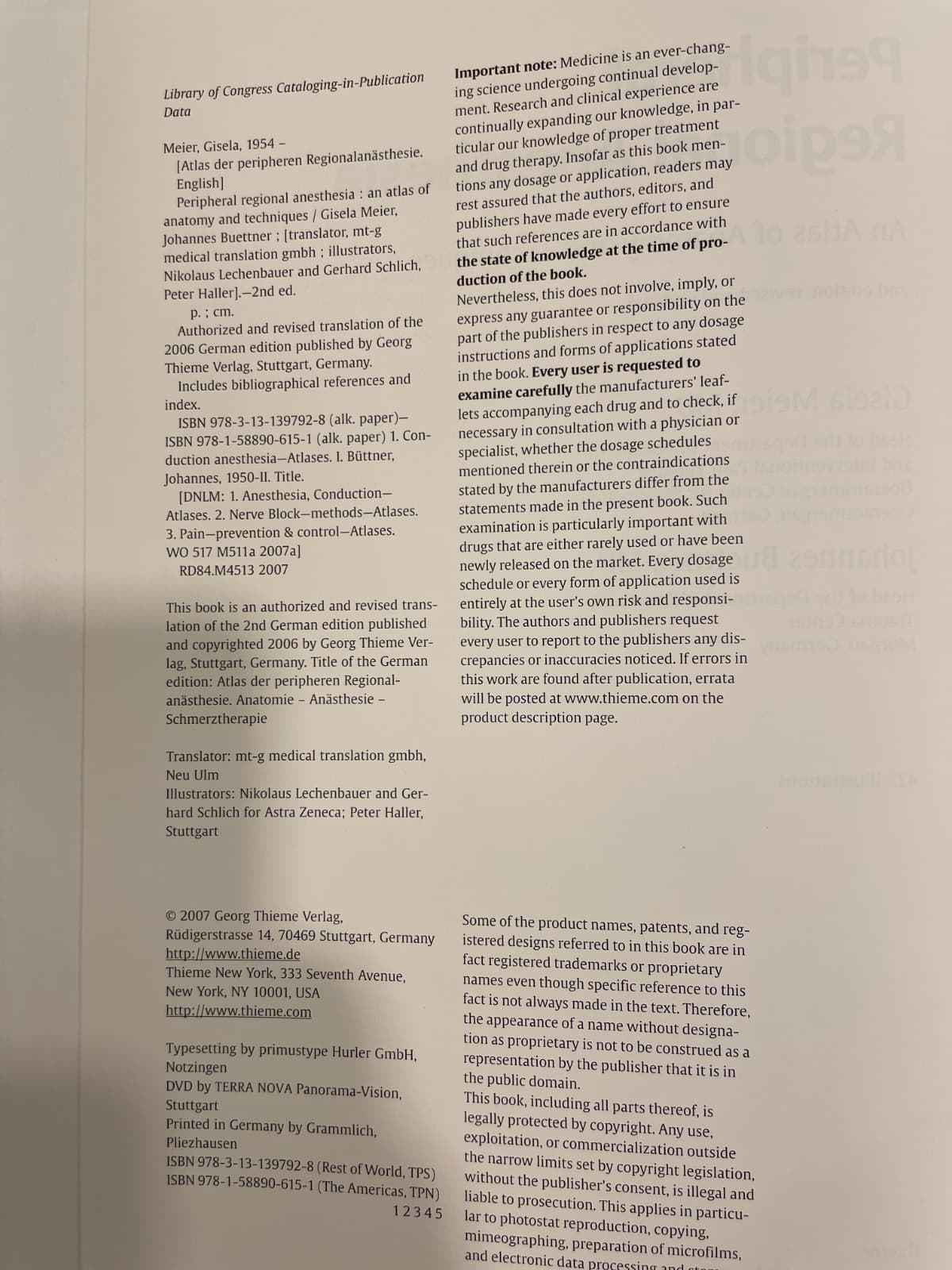 Peripheral Regional Anesthesia: Atlas of Anatomy and Techniques-Meier-2nd Ed - Thumbnail 5