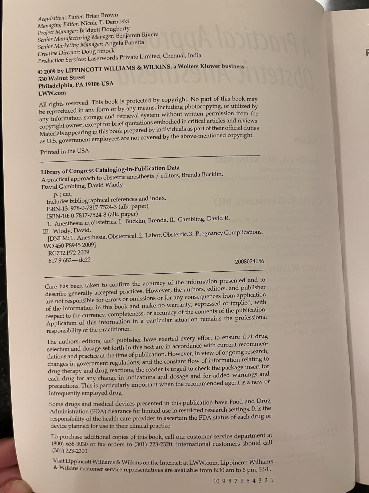 A Practical Approach to Obstetric Anesthesia by Brenda Bucklin - Thumbnail 2