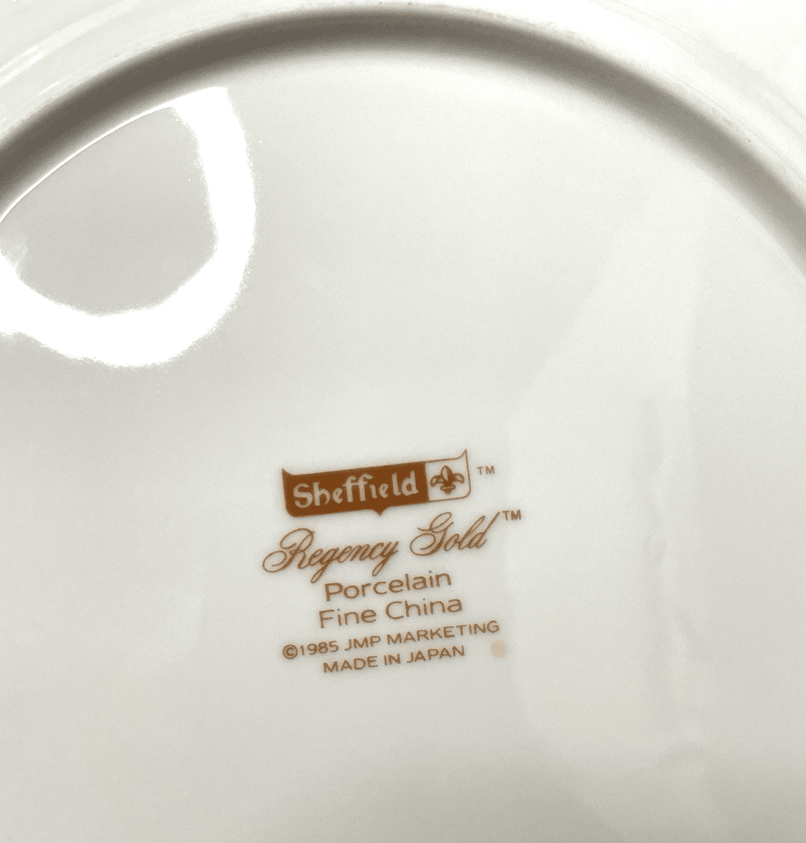 Sheffield Regency Gold Rim Dinner Plate 10 1/2" Fine China Replacement - Thumbnail 3