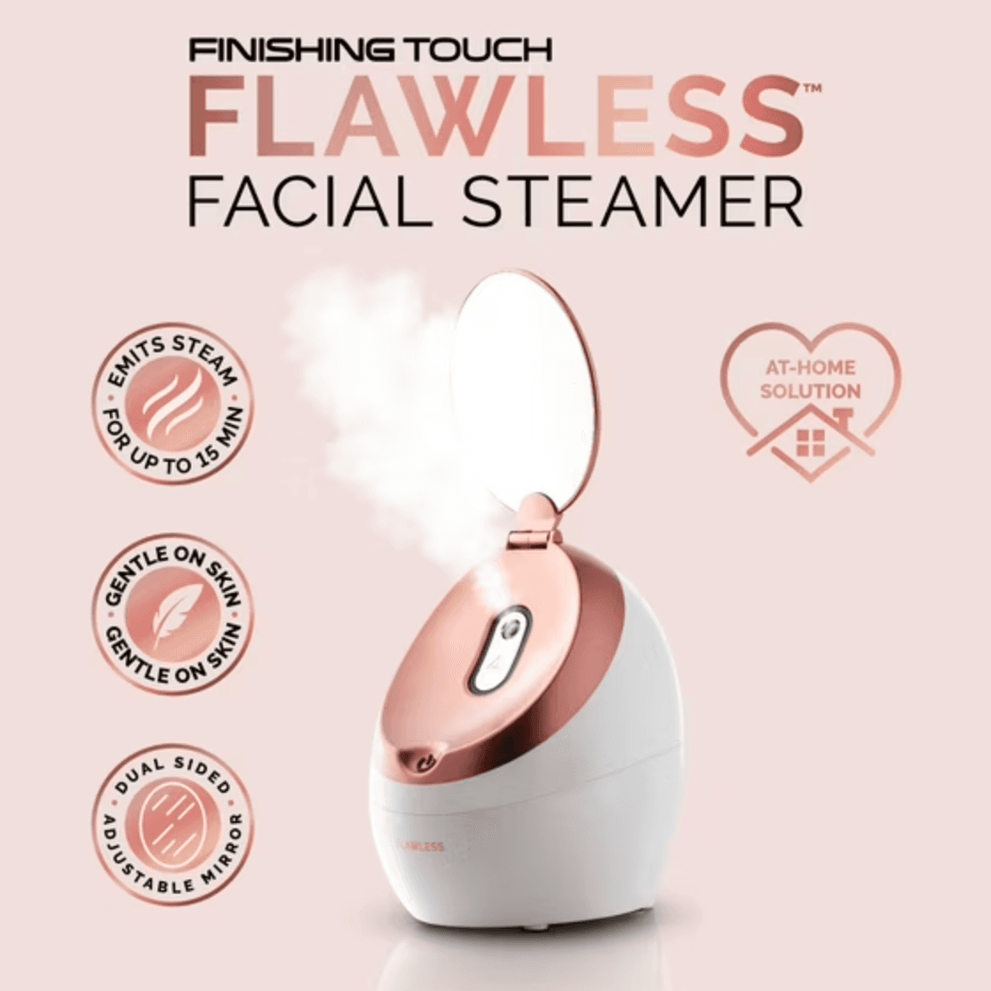 Finishing Touch Flawless Facial Steamer FTFST- Warm Steam At-Home Face Spa- NEW - Thumbnail 2
