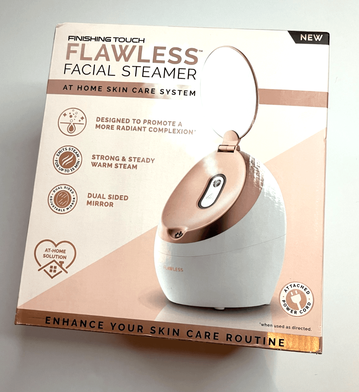 Finishing Touch Flawless Facial Steamer FTFST- Warm Steam At-Home Face Spa- NEW - Thumbnail 3