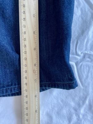 FRAME Women's Denim Puff Sleeve Cropped Square Neck Top XXS - $288 Retail - Thumbnail 8