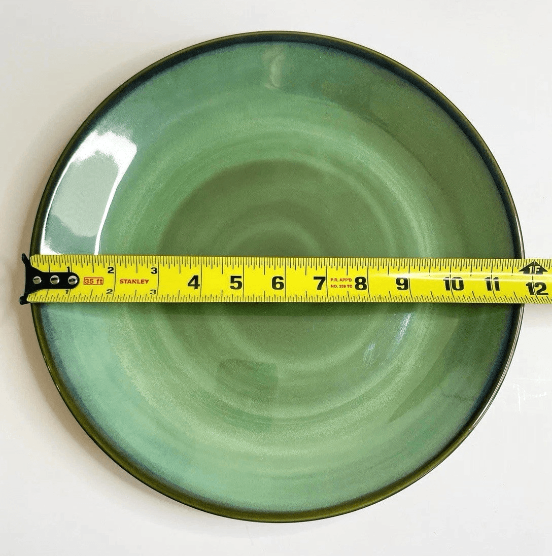 Sango China Nova Green Large Serving Bowl & Chop Plate Set Discontinued #4935 - Thumbnail 9