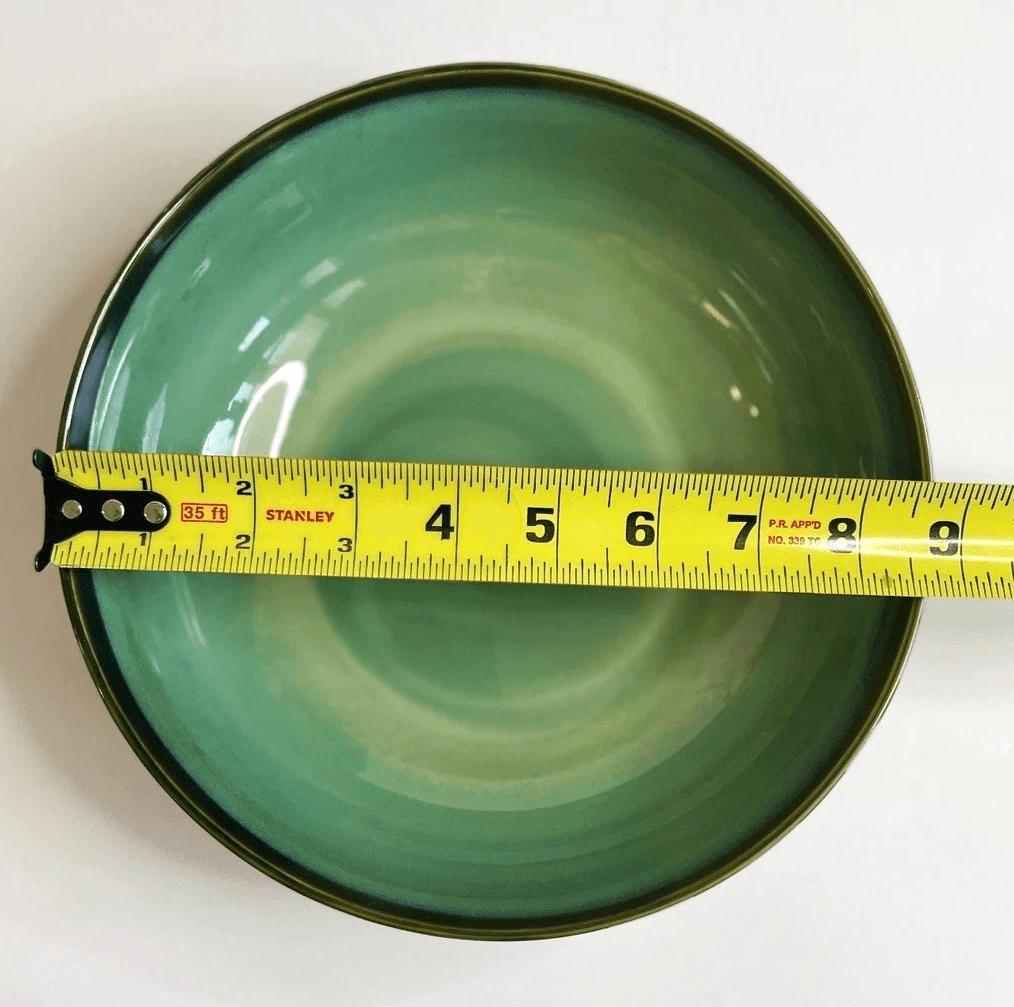 Sango China Nova Green Large Serving Bowl & Chop Plate Set Discontinued #4935 - Thumbnail 6