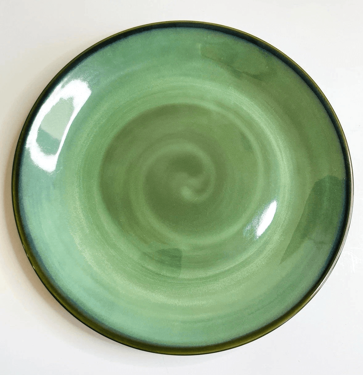 Sango China Nova Green Large Serving Bowl & Chop Plate Set Discontinued #4935 - Thumbnail 8