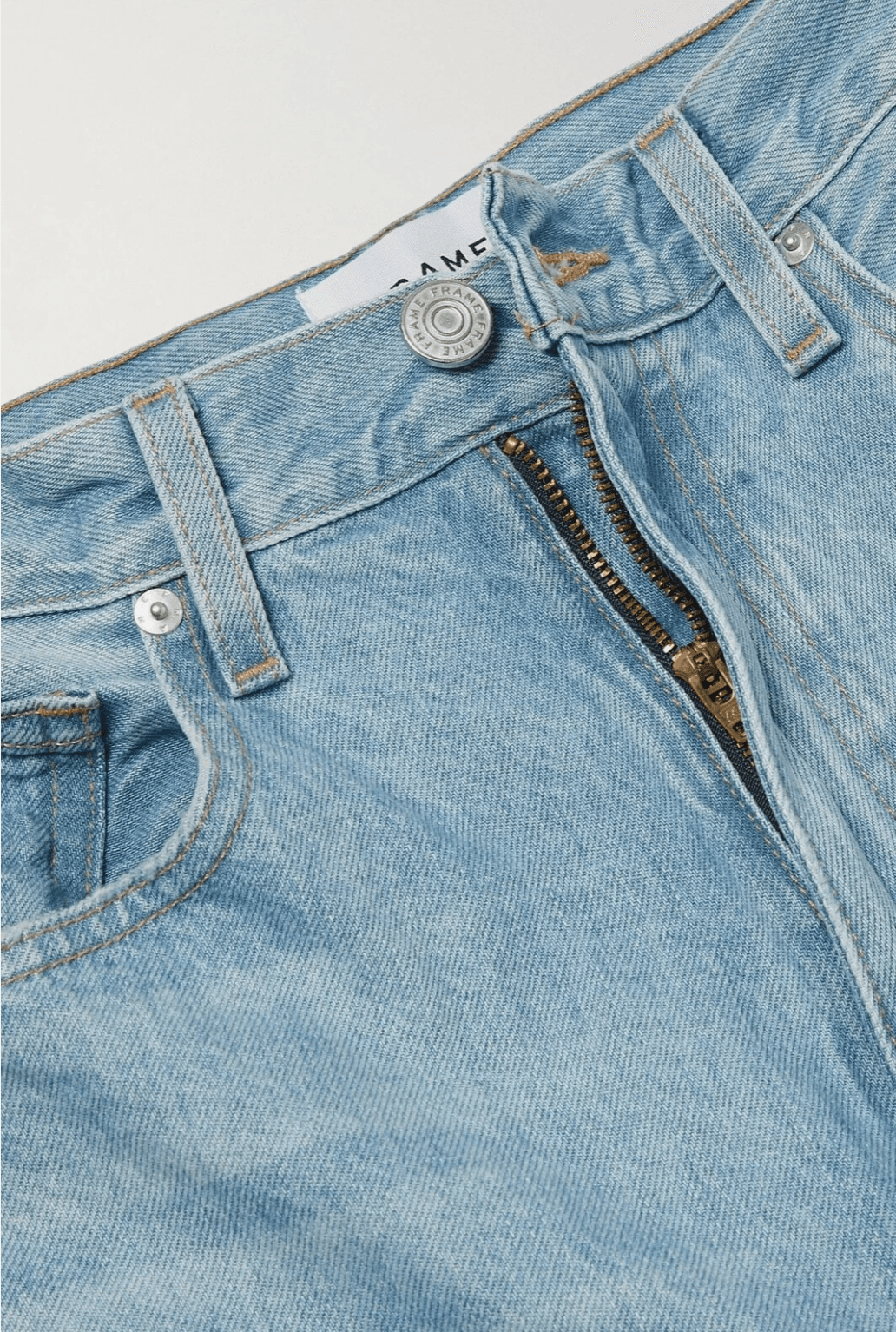 Frame Denim Jeans Womens 24 Baggy Pocket Cargo Light Blue - Thumbnail 3