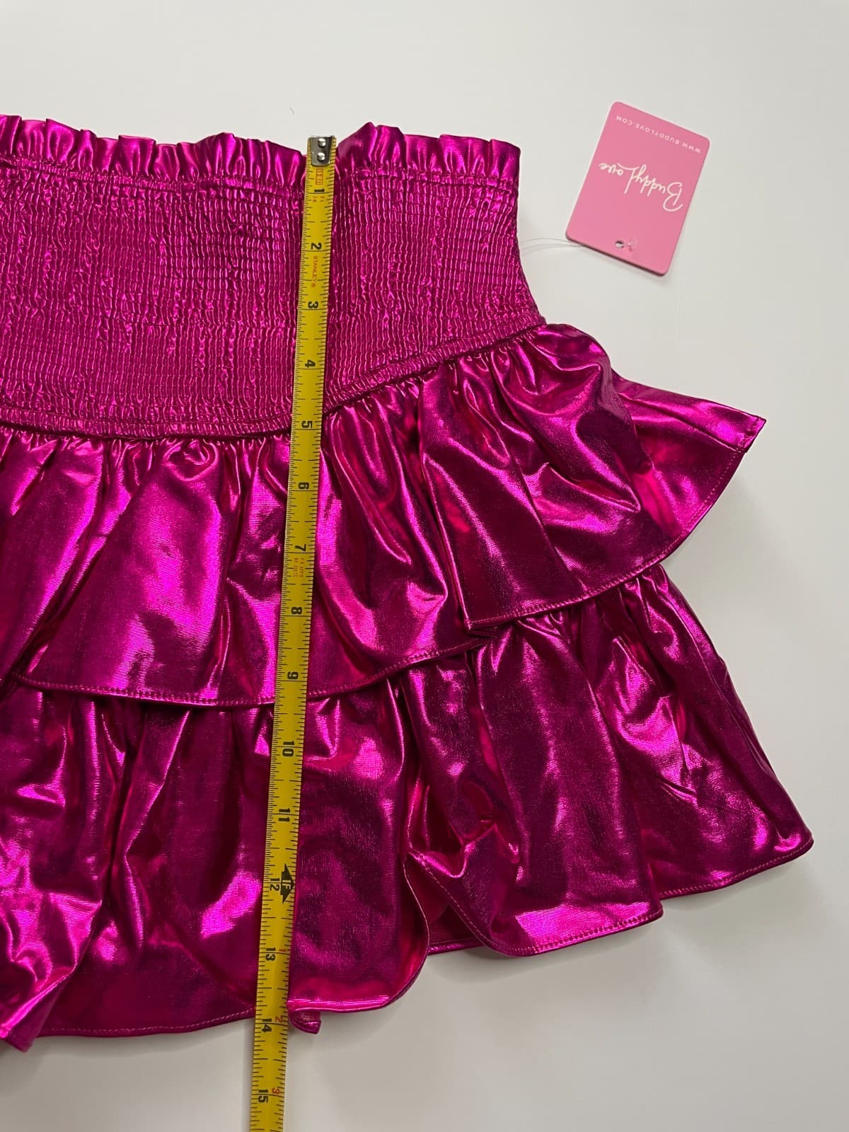 BuddyLove Girls Tween Skort Style Brookie Metallic Pink Size TL Large NWT - Thumbnail 5