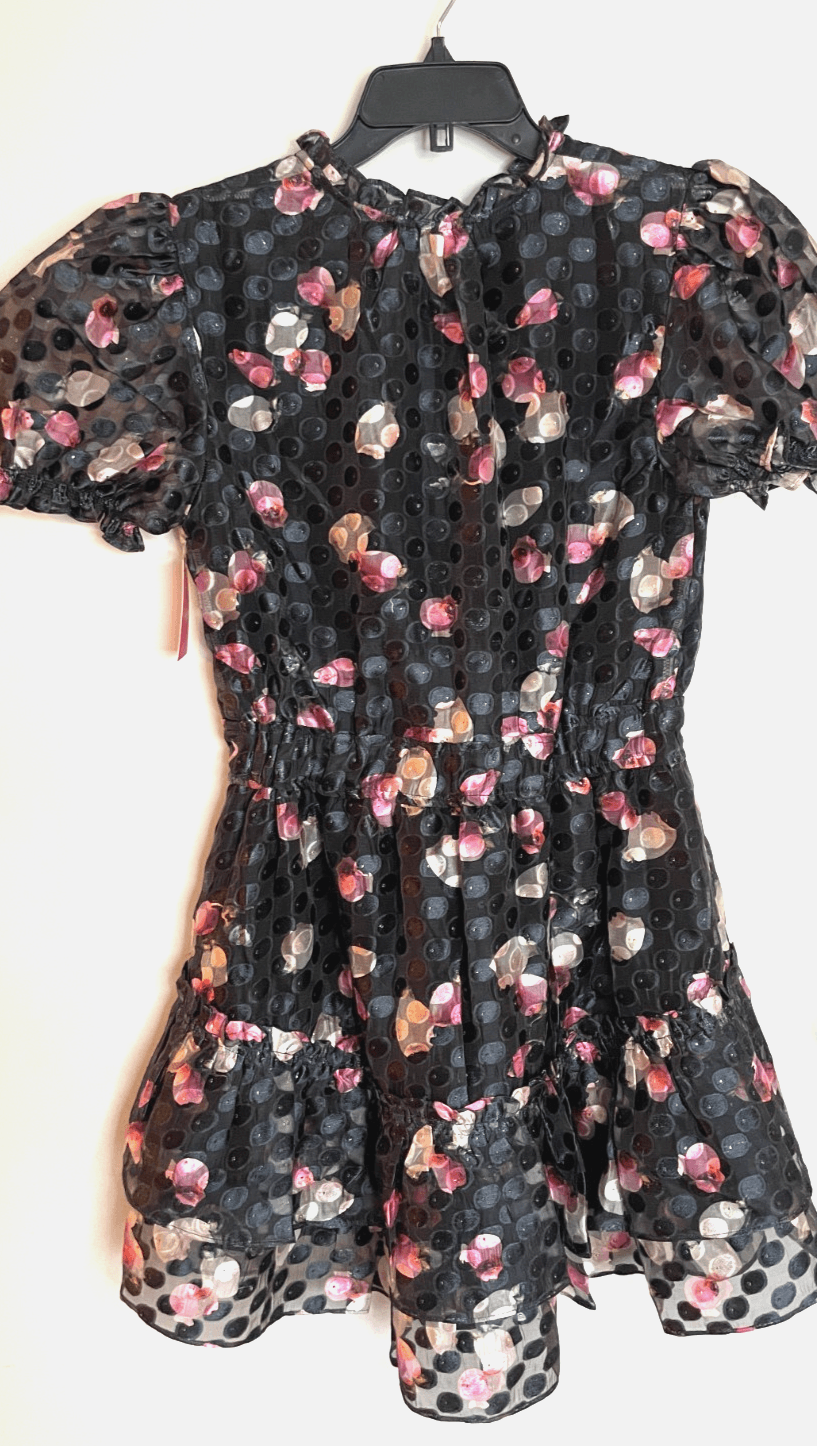 BuddyLove Clementine Elastic Waist Mini Dress Black Print Women Size S Sold Out! - Thumbnail 10